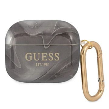 Guess Guess Marble Collection futrola za AirPods 3, crna