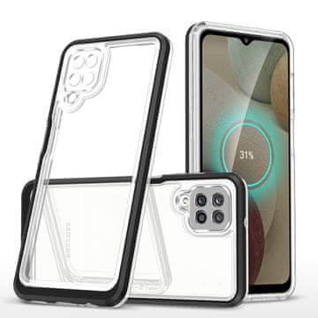 HURTEL Hurtel Clear 3in1 maska za Samsung Galaxy A22 4G, crna