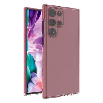 HURTEL Spring Case Gel futrola za Samsung Galaxy S22 Ultra - svijetlo roza
