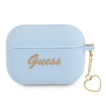 Guess Maskica za AirPods Pro Guess Silicone Charm Heart - plava