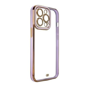 HURTEL Futrola Hurtel Fashion za Samsung Galaxy A12 5G, zlatni okvir, ljubičasta