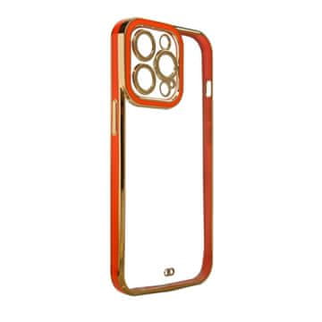 HURTEL Futrola Hurtel Fashion za iPhone 13 Pro, zlatni okvir, crvena