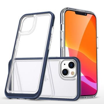HURTEL Futrola Hurtel Clear 3in1 za iPhone 14 Plus, s plavim okvirom