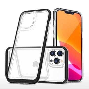HURTEL Futrola Hurtel Clear 3in1 za iPhone 14 Pro, s crnim okvirom