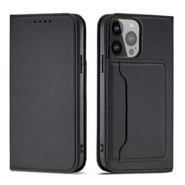 HURTEL Futrola Hurtel Magnet Card za iPhone 14, novčanik, stalak, crna