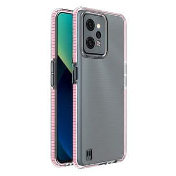 HURTEL Hurtel Spring Case maska za Realme C31, silikonska futrola sa okvirom, svetlo roza