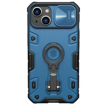 Nillkin Nillkin CamShield Armor Pro maska za iPhone 14 Plus s prstenom i poklopcem kamere, plava
