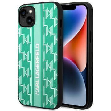 Karl Lagerfeld Karl Lagerfeld futrola za iPhone 14 Plus (6,7") Monogram Stripe, zelena