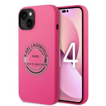 Karl Lagerfeld Maska Karl Lagerfeld Silicone RSG za iPhone 14 Plus, roza