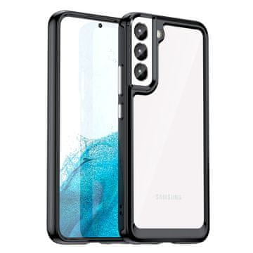HURTEL Maska Outer Space Case za Samsung Galaxy S23+ s fleksibilnim okvirom, crna