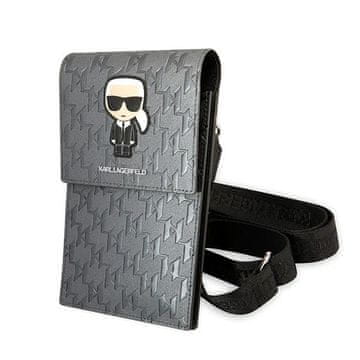Karl Lagerfeld Karl Lagerfeld torbica Ikonik Karl Monogram Patch - srebrna