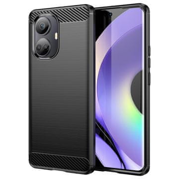 HURTEL Carbon maska za Realme 10 Pro - crna