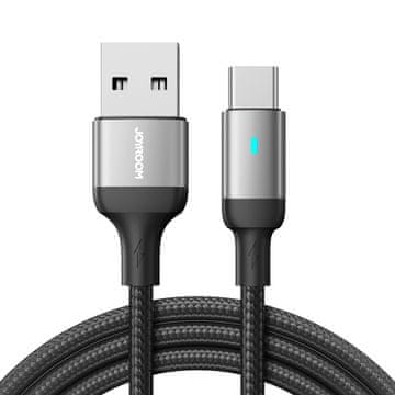 Joyroom Joyroom Extraordinary Series A10 USB-A / USB-C 3A kabel, 1.2 m, crni