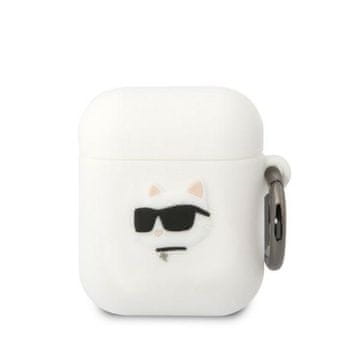 Karl Lagerfeld Karl Lagerfeld Silicone Choupette Head 3D maska za AirPods 1/2, bijela