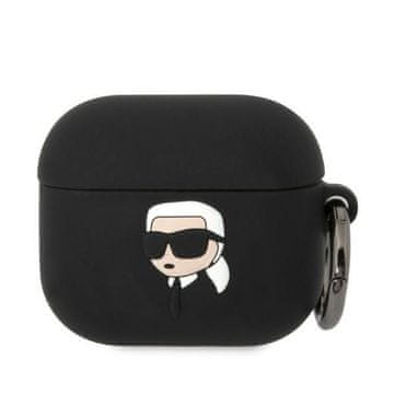 Karl Lagerfeld Karl Lagerfeld futrola Silicone Karl Head 3D za AirPods 3 - crna