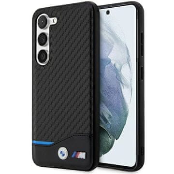 Bmw Futrola BMW Leather Carbon za Samsung Galaxy S23+, crna