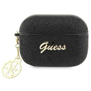 Guess Glitter Flake 4G crna maskica za AirPods Pro 2 slušalice