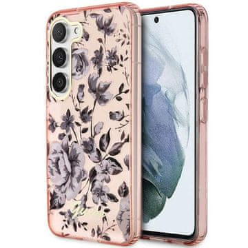 Guess Futrola za Samsung Galaxy S23 Plus Flower Collection roza