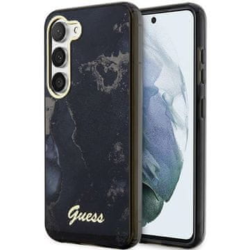 Guess Guess maska Golden Marble za Samsung Galaxy S23+ S916, crna
