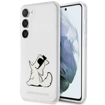 Karl Lagerfeld Karl Lagerfeld maska Choupette Fun za Samsung Galaxy S23+ S916, transparentna