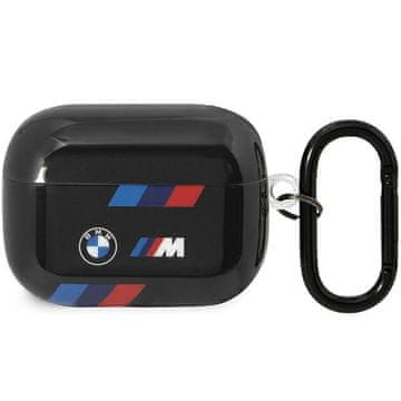Bmw trobojna prugasta crna futrola za AirPods Pro 2
