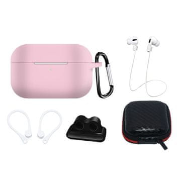 HURTEL Set dodataka za AirPods Pro 2 / AirPods Pro 1 - roza