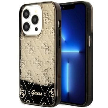 Guess Guess Liquid Glitter 4G maska za iPhone 14 Pro 6.1" crna