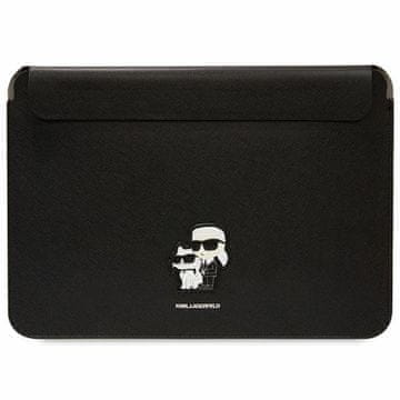 Karl Lagerfeld Karl Lagerfeld Saffiano Karl&Choupette etui za 14" prijenosno računalo - crni