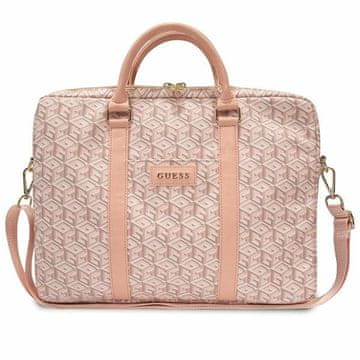 Guess Guess GCube Stripes torba za 16" prijenosno računalo - roza