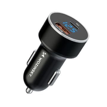 WOZINSKY Auto punjač Wozinsky WDCCAC USB-C/USB-A 36W - Crna