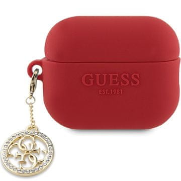 Guess Guess AirPods Pro 2 futrola GUAP23DSLGHDF crvena 3D Rubber 4G Diamond Charm