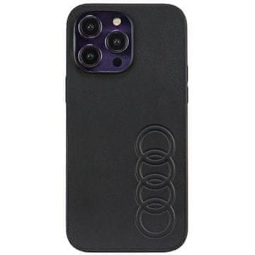 Audi Kožna futrola za iPhone 14 Pro Max crna
