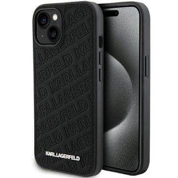 Karl Lagerfeld Karl Lagerfeld Quilted K Pattern futrola za iPhone 15 - crna