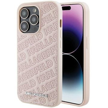 Karl Lagerfeld Karl Lagerfeld Quilted K Pattern futrola za iPhone 15 Pro Max - roza