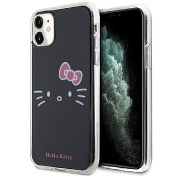HELLO KITTY Maska za lice IML s mačjim motivom za iPhone 11, crna