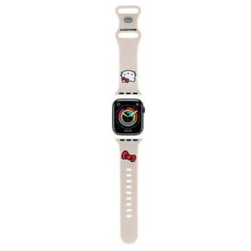 HELLO KITTY Silikonski remen za Apple Watch 38 mm bež