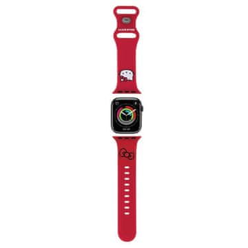 HELLO KITTY Silikonski remen za Apple Watch 38 mm crvene boje