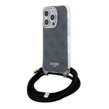 Guess Guess Crossbody Cord 4G Print futrola za iPhone 15 Pro - crna