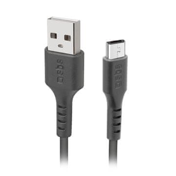 SBS SBS TECABLEMICRO2K USB-A na Micro-USB kabel, 2m, crna