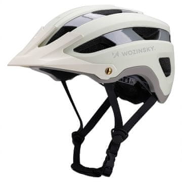 WOZINSKY Wozinsky MTB kaciga sa skidivim vizirom, L, pastelno zelena