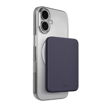 Puro Puro 4200mAh Ultra-tanak MagSafe Powerbank kompatibilan s USB-C – sivi