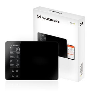 WOZINSKY Wozinsky WIK-16 Pametna kuhinjska vaga s zaslonom, Bluetooth, crna