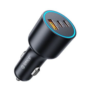 Orico Orico HyperDrive 165W auto punjač, USB-A + 2x USB-C - crni