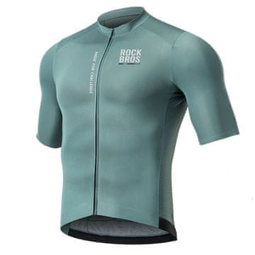 ROCKBROS Rockbros ROAD TO SKY muški biciklistički dres kratkih rukava, vel. L - sivo-plava