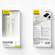 DUDAO Dudao L7SF kabel USB-C na USB-C / Lightning, 100W, 1.2m, bež