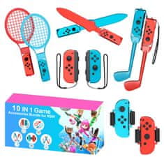 Nintendo Hurtel Nintendo Switch Sports 10-u-1 obiteljski set dodatne opreme - crveno-plavi