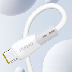 DUDAO Dudao L25SX 30W USB-C - Lightning kabel, meka silikonska pletenica 2m - bijela