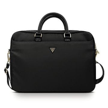 Guess Triangle Logo najlonska crna torba za MacBook 16"