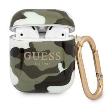 Guess Guess Camo Collection futrola za AirPods 1/2, zelena/khaki