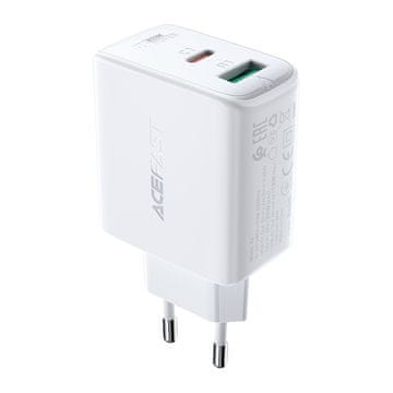 AceFast Acefast zidni punjač USB Type C / USB 32W, PPS, PD, QC 3.0, AFC, FCP bijeli (A5)